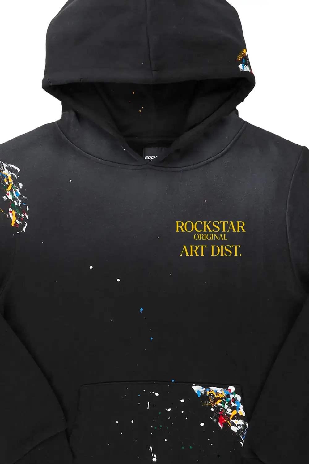 Rockstar Art Dist. Black Graphic Hoodie