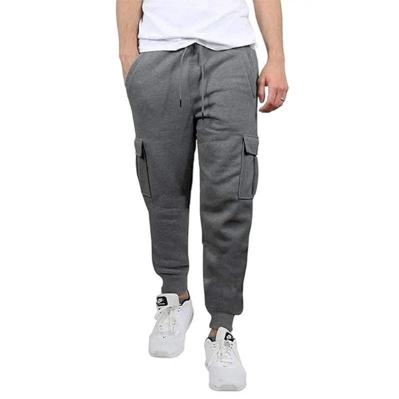 Men's Fleece Lined Cargo Jogger Sweatpants