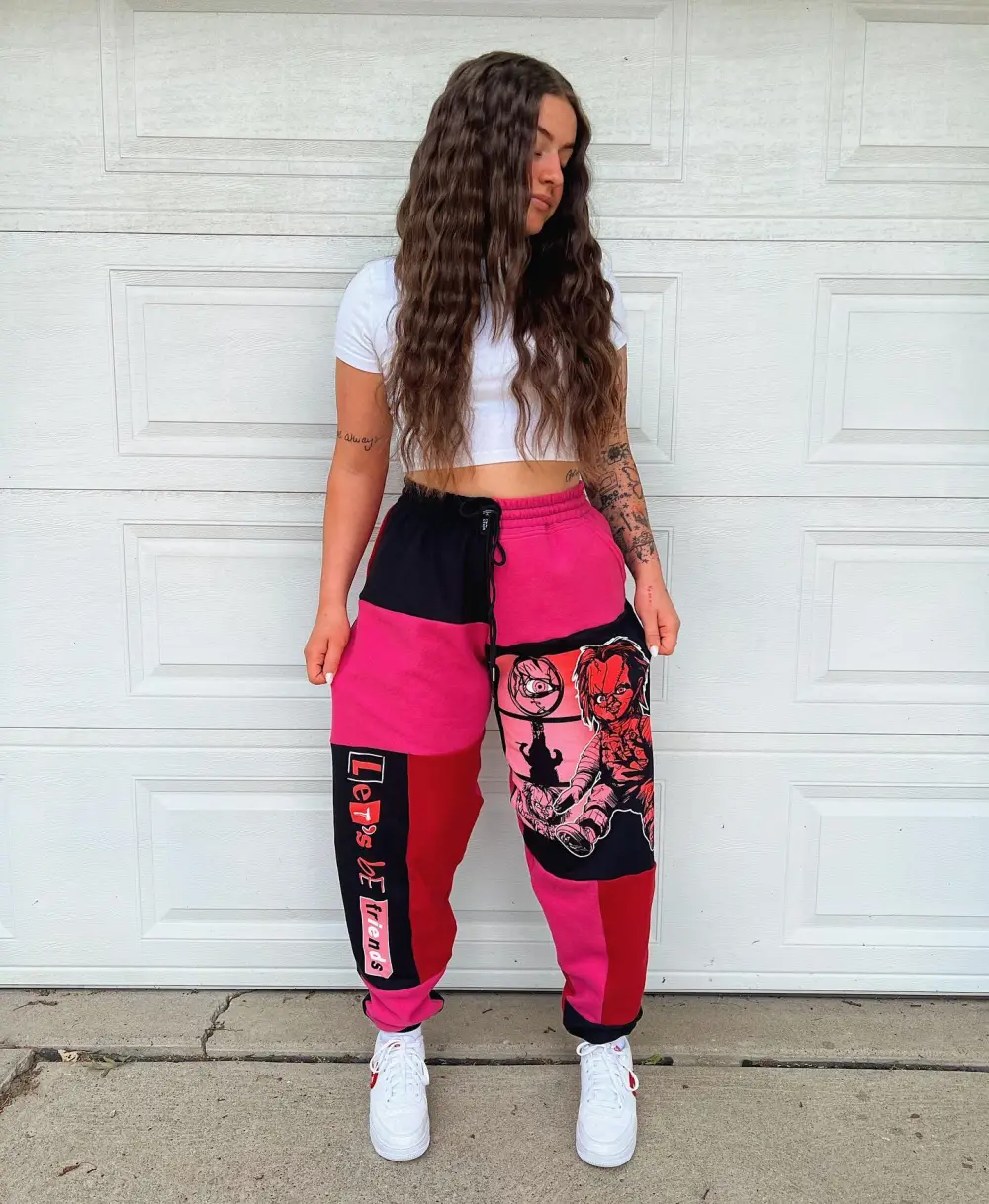 Sweatpants how perfect and cozy piece for your Halloween day