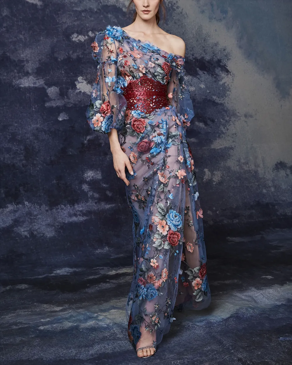 Women's Embroidery Prom Dress