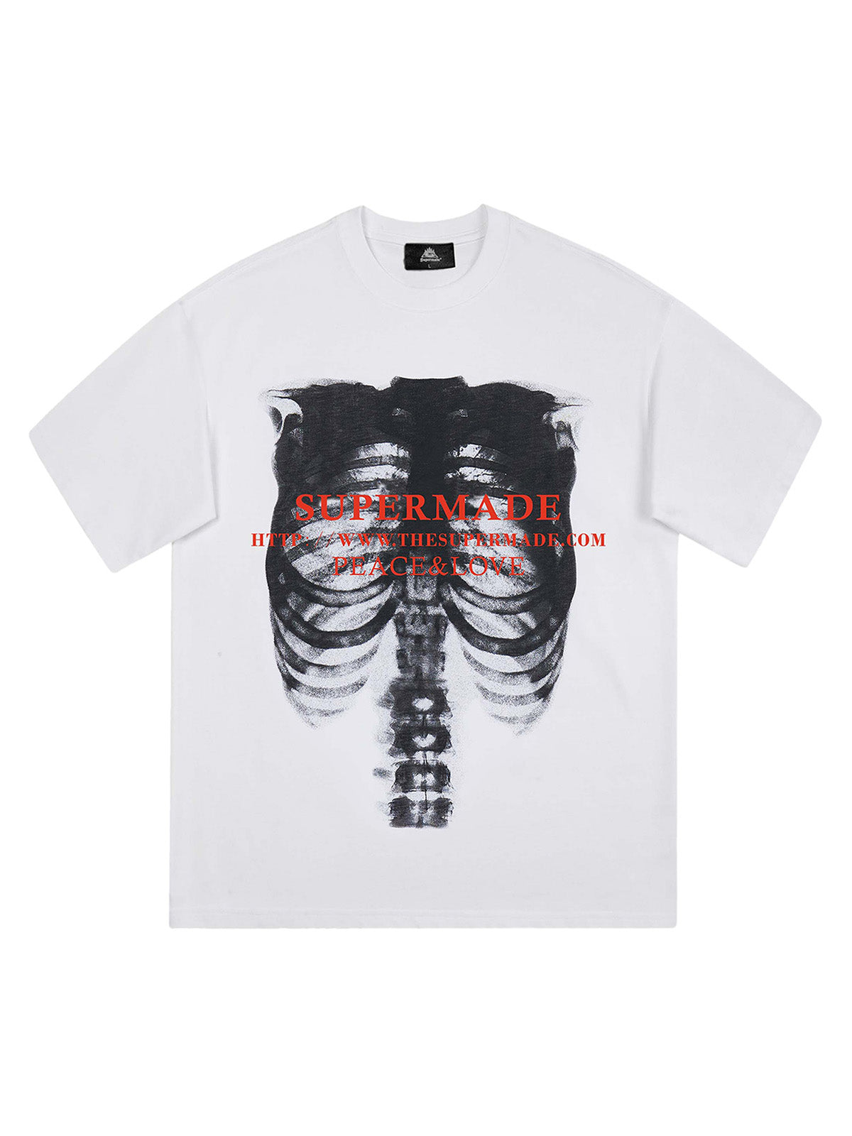 Skull Image Street Hip-Hop T-shirt - 2131