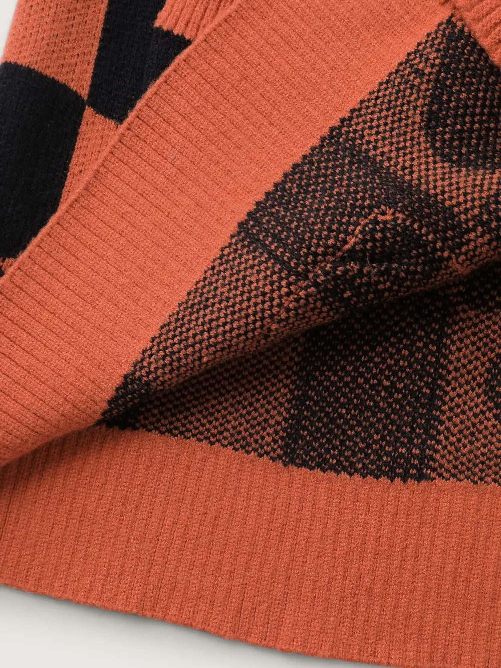 Supersoft Checkered Hearts Stretchy Knit Cardigan