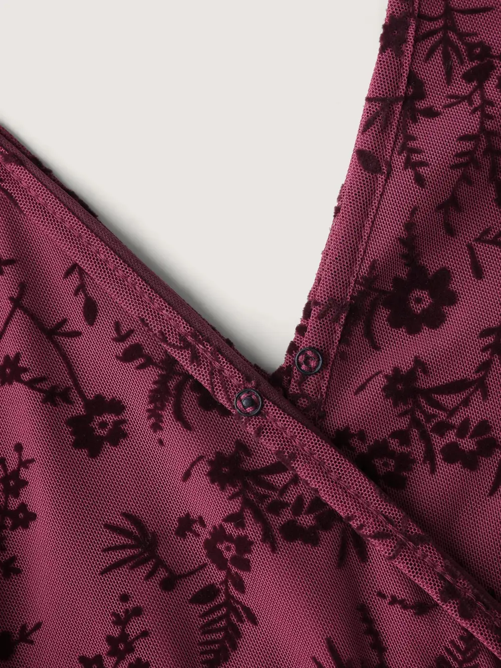 Flocked Wrap Backless Tie Pockets Mini Dress