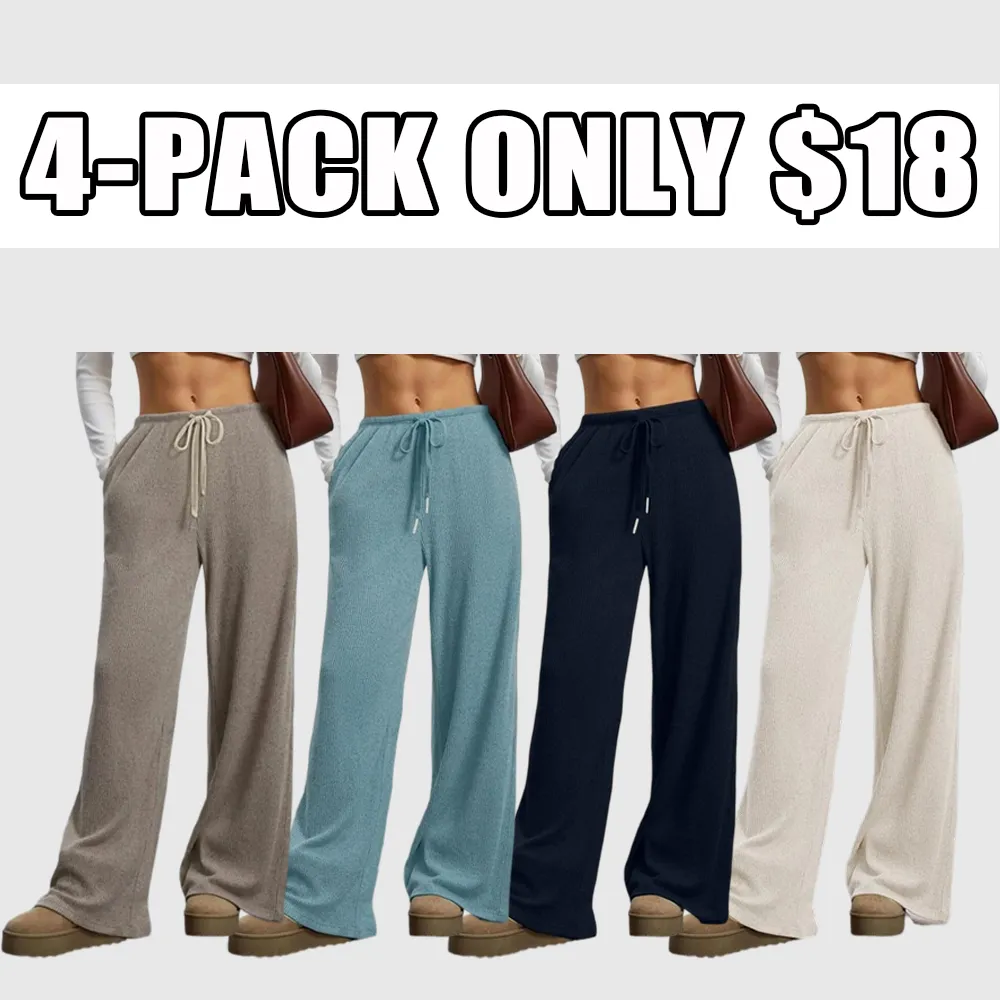 High Waist Comfortable Wide Leg Casual Jogging Pants