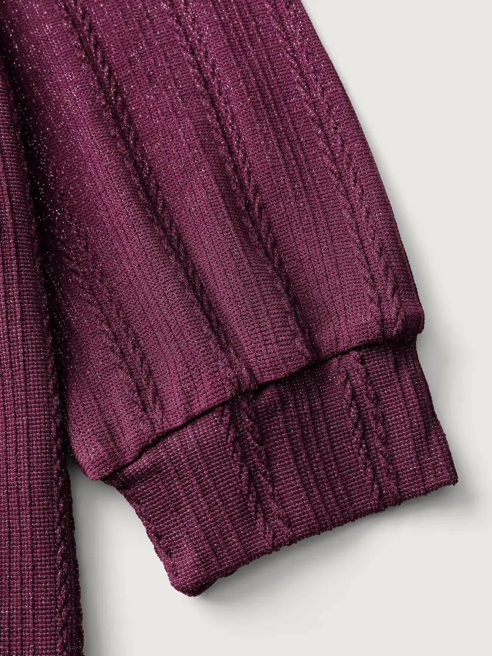 Textured Stretchy Flared Knit Top