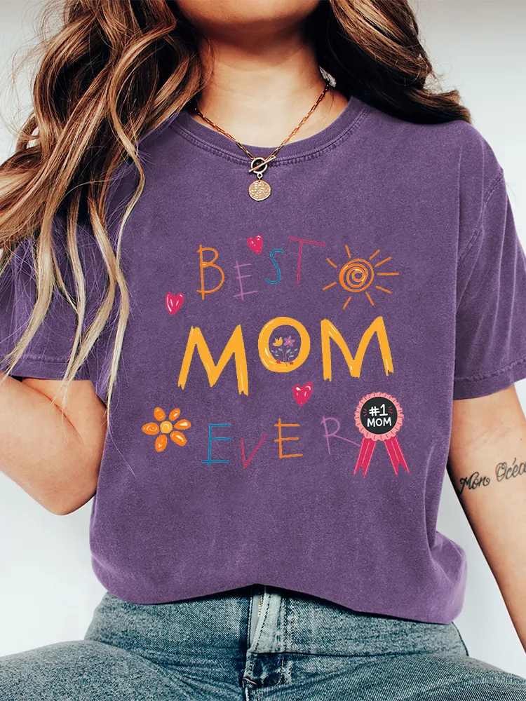 Women'S Best Mom Ever  T-Shirt