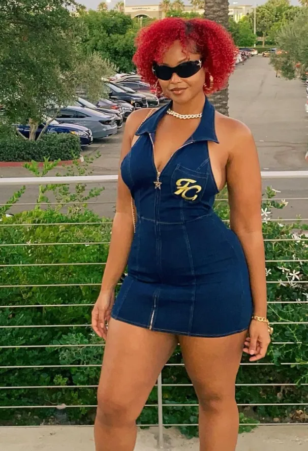 So 2000s Denim Dress