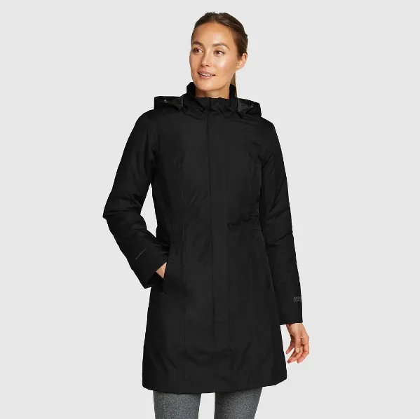 Women's Insulated Waterproof Trench Coat