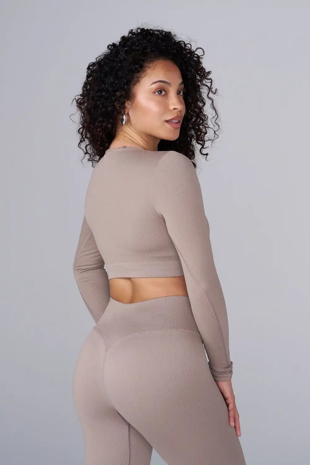W449 Ribbed Seamless Longsleeve crop