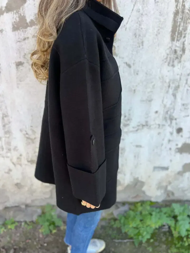 BLACK TINI COAT