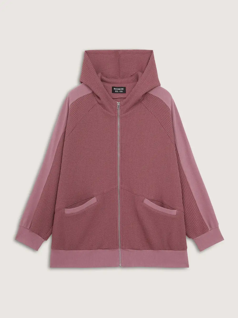 Waffle Weave Blend Pockets Jacket