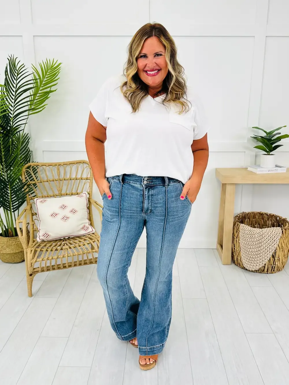 Judy Blue Stop and Stare Flare Jeans