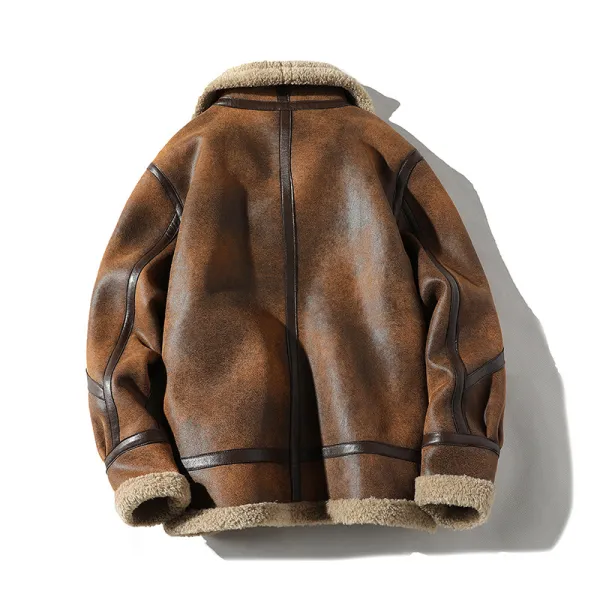 The Flying Tigers Men's Sheepskin Bomber Jacket Luc. 106