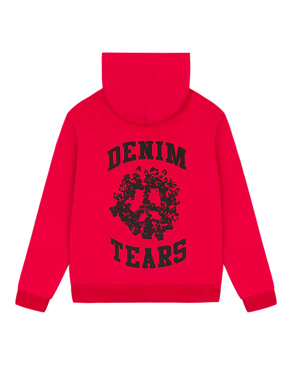 Denim University Zip Hoodie Red