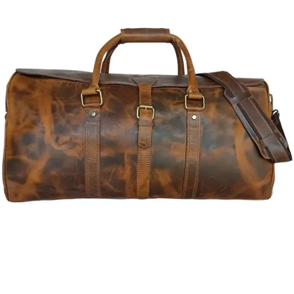 Beige Hard Wax Travel Bag