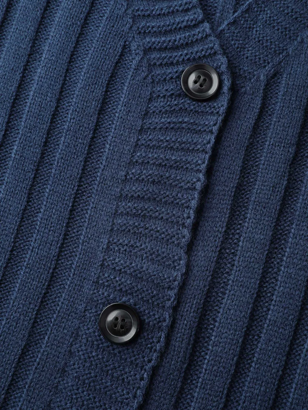 Textured Cozy Button Knit Cardigan