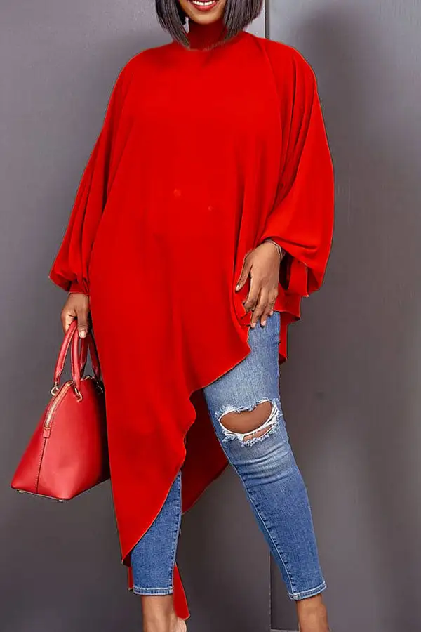  Smart Irregular Blouse