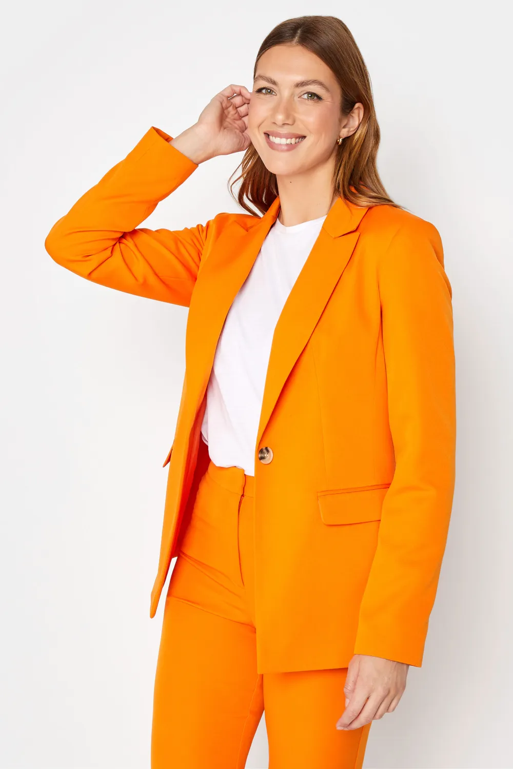 LTS Tall Orange Tailored Blazer