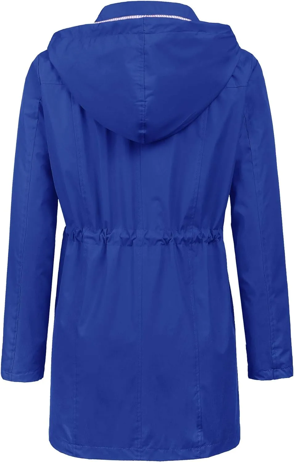 LOMON Raincoat Women Waterproof Long Hooded Trench Coats Lined Windbreaker Travel Jacket S-XXL