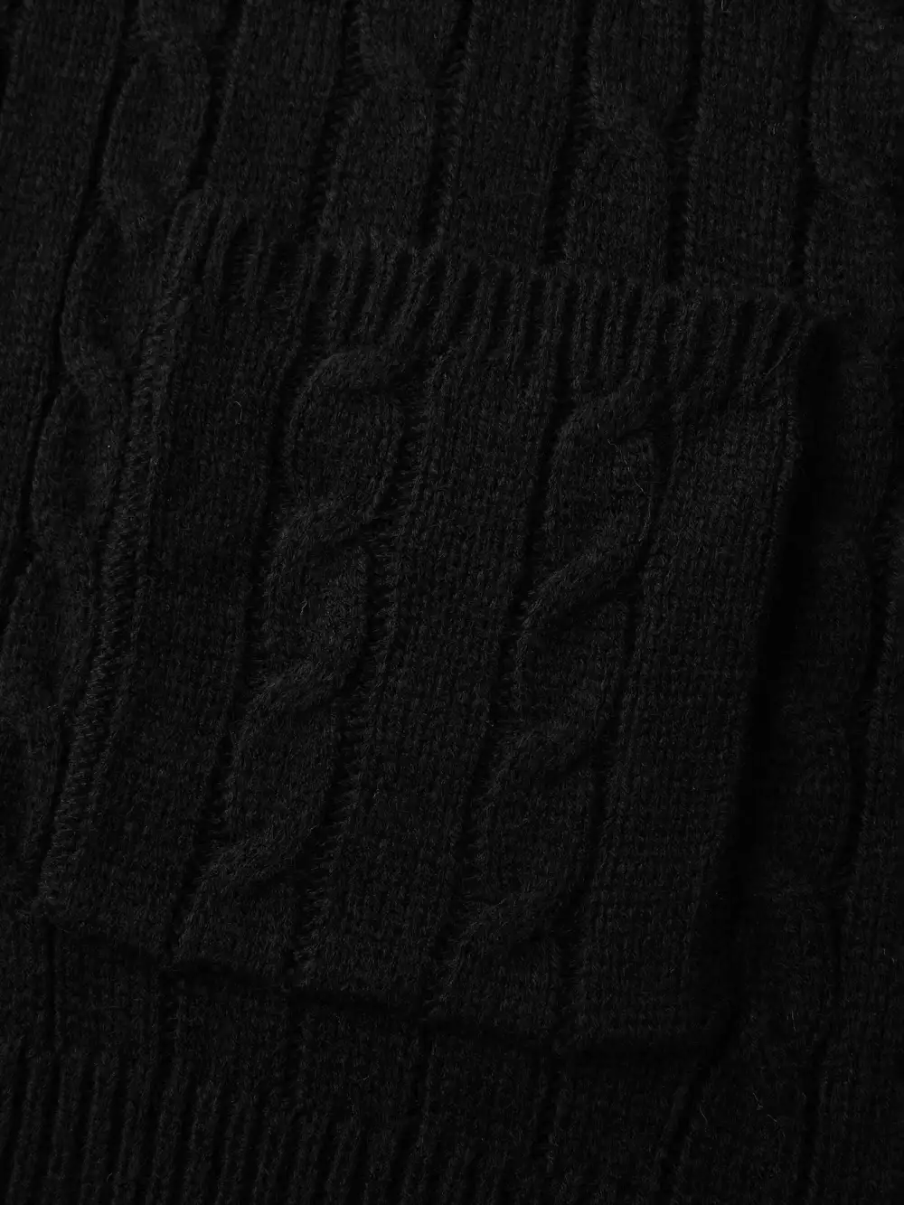 Cable Zipper Sleeveless Knit Cardigan