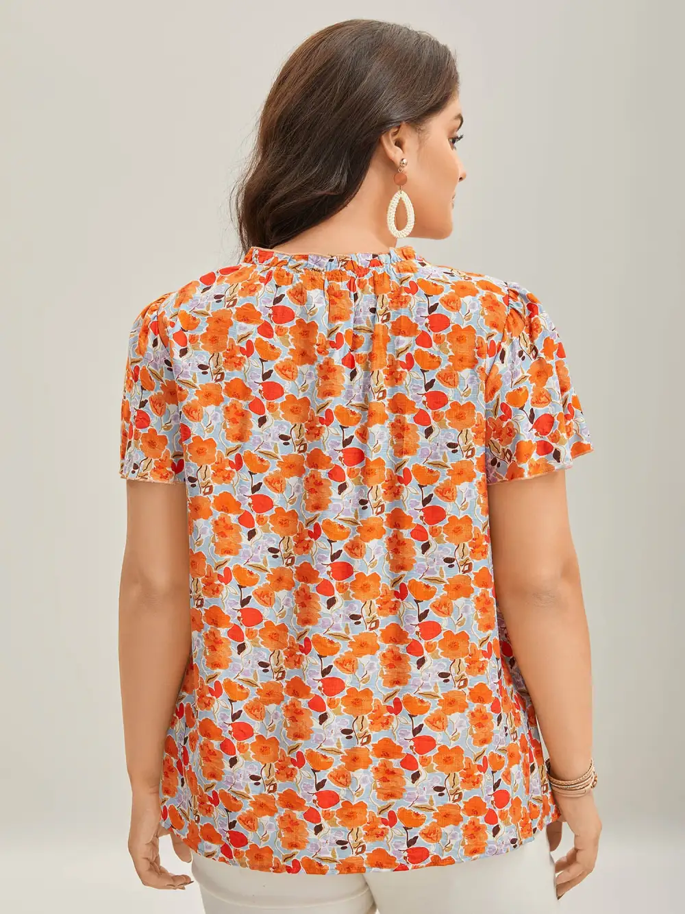 In Full Bloom Mock Neck Shirt