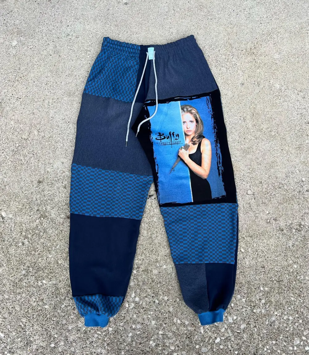 Navy sweatpants how perfect and cozy piece for your Halloween day