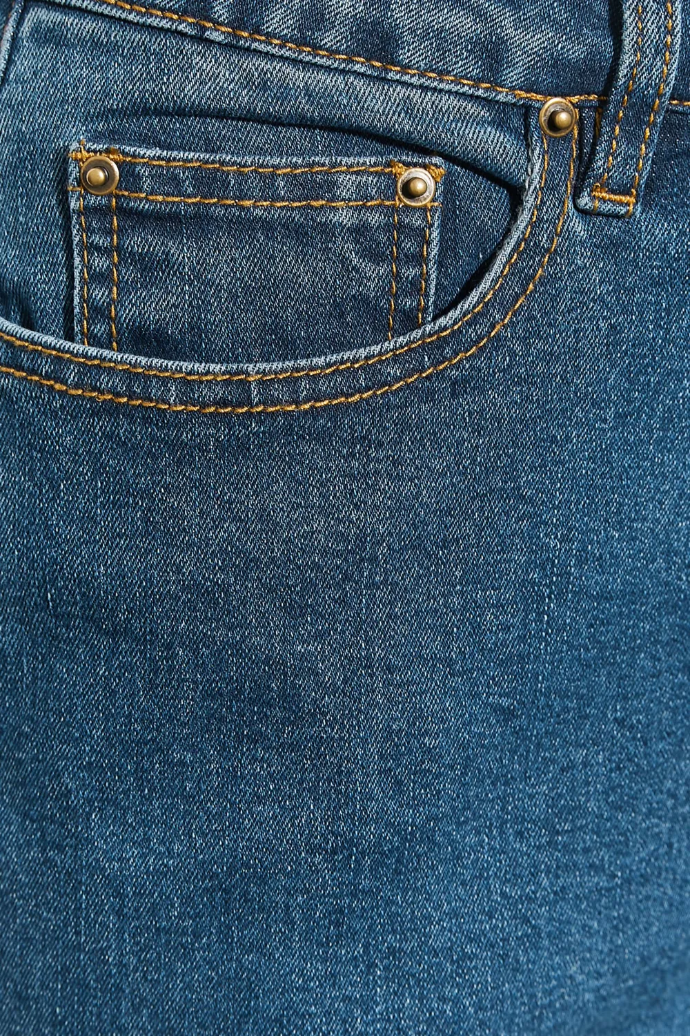 LTS Tall Indigo Blue Washed UNA Stretch Mom Jeans