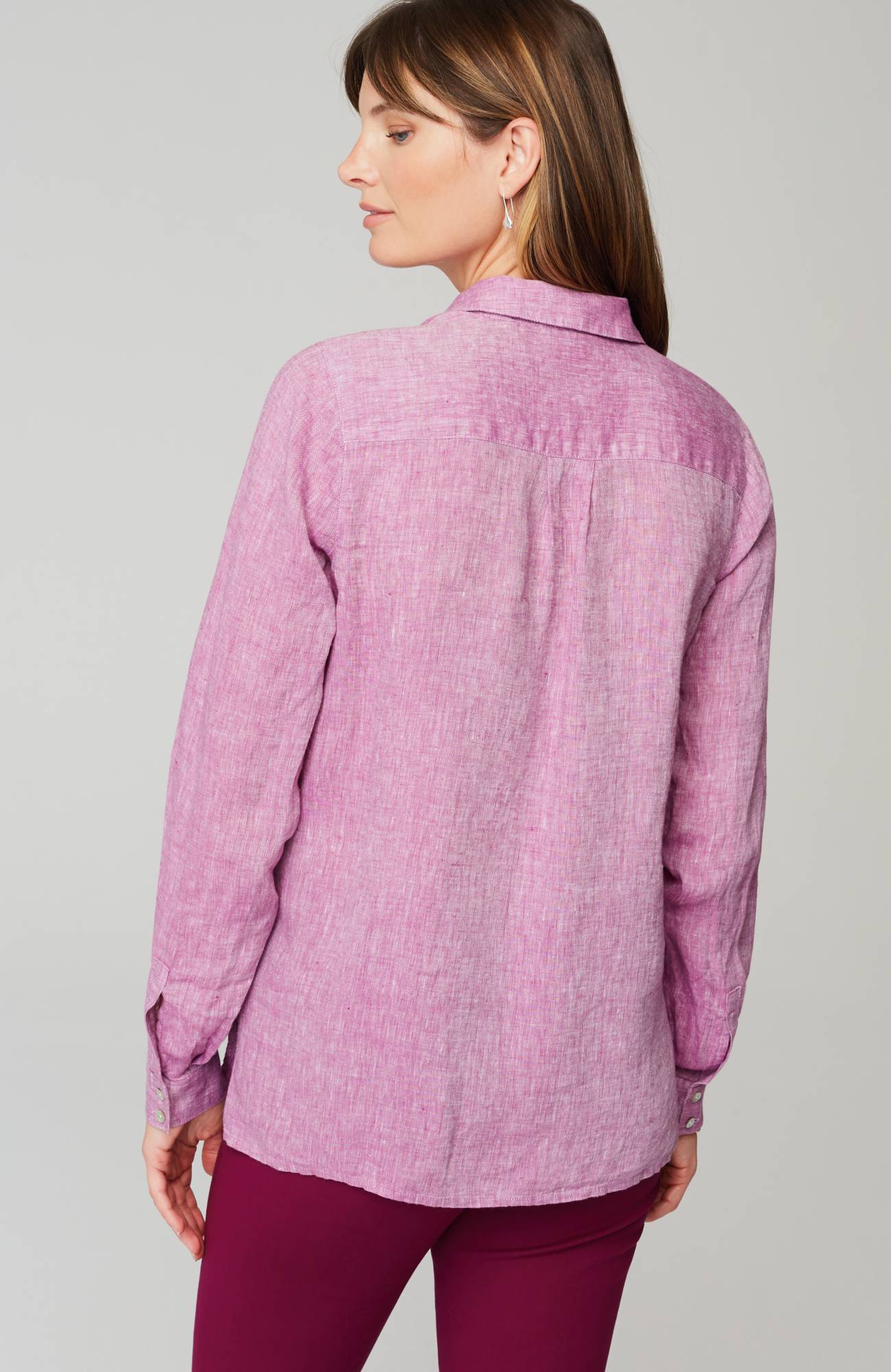 Everyday Linen Button-Front Shirt