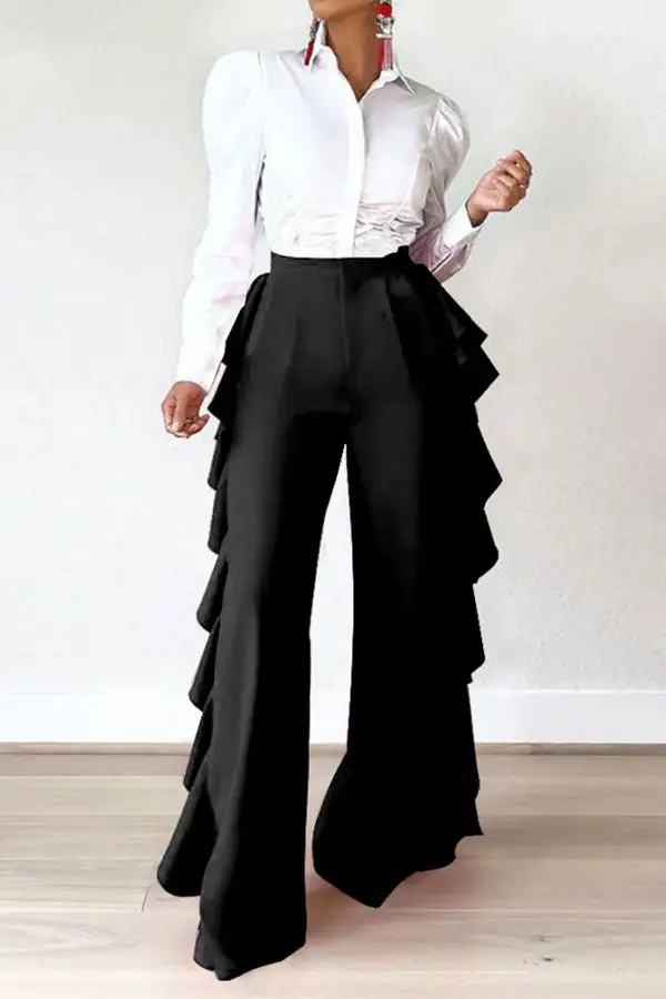 Classic Ruffle Pants