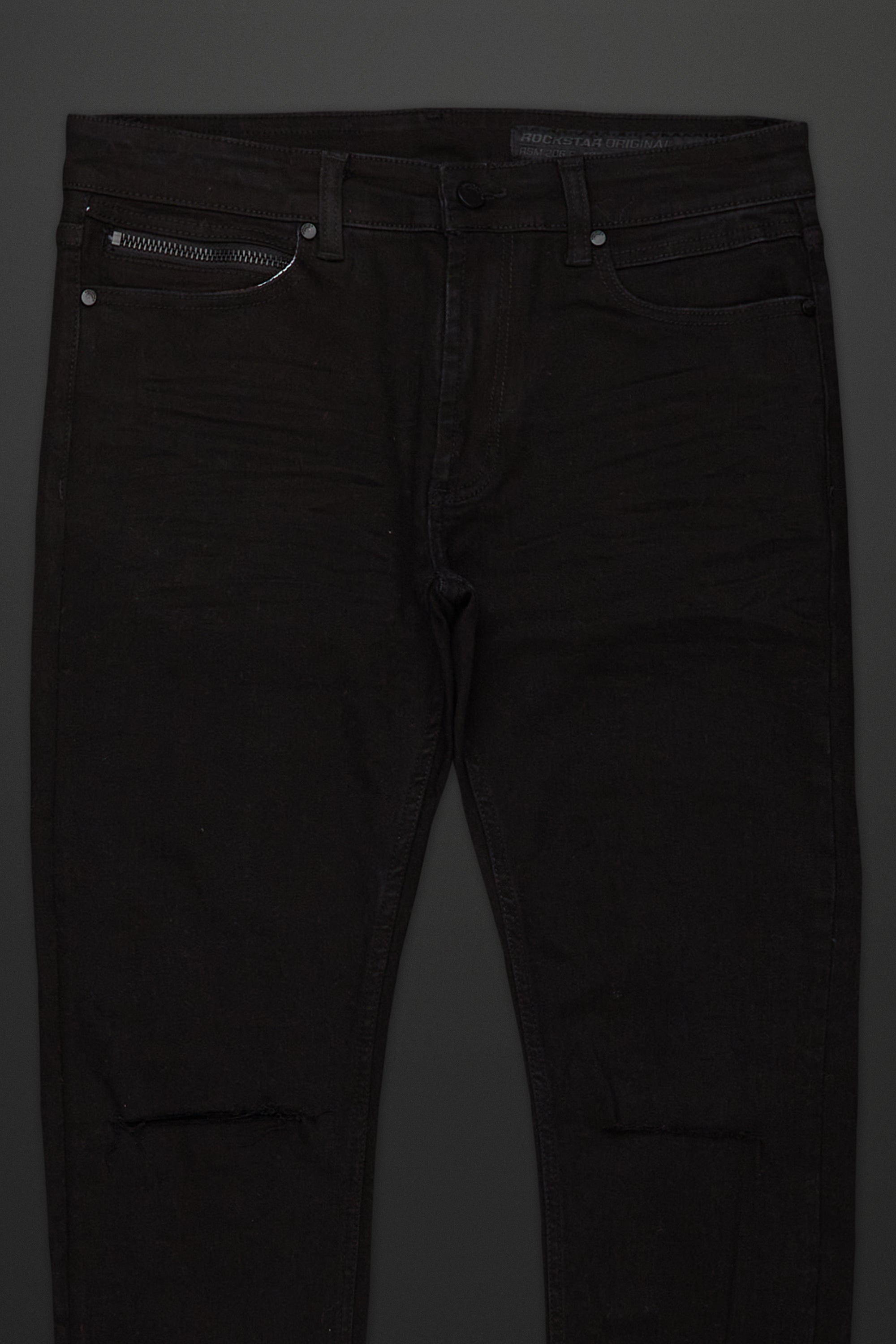 Jaymes Stacked Flare Jean-Black