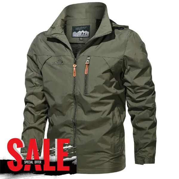 Men's Outdoor Waterproof And Windproof Hooded Jacket