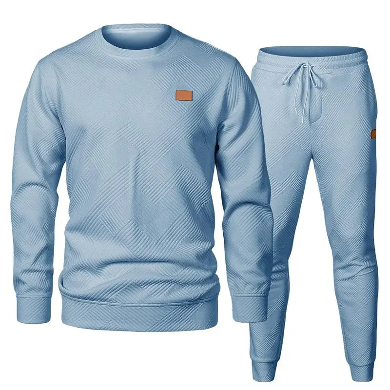 Plus Size Men's Casual Tracksuit Set