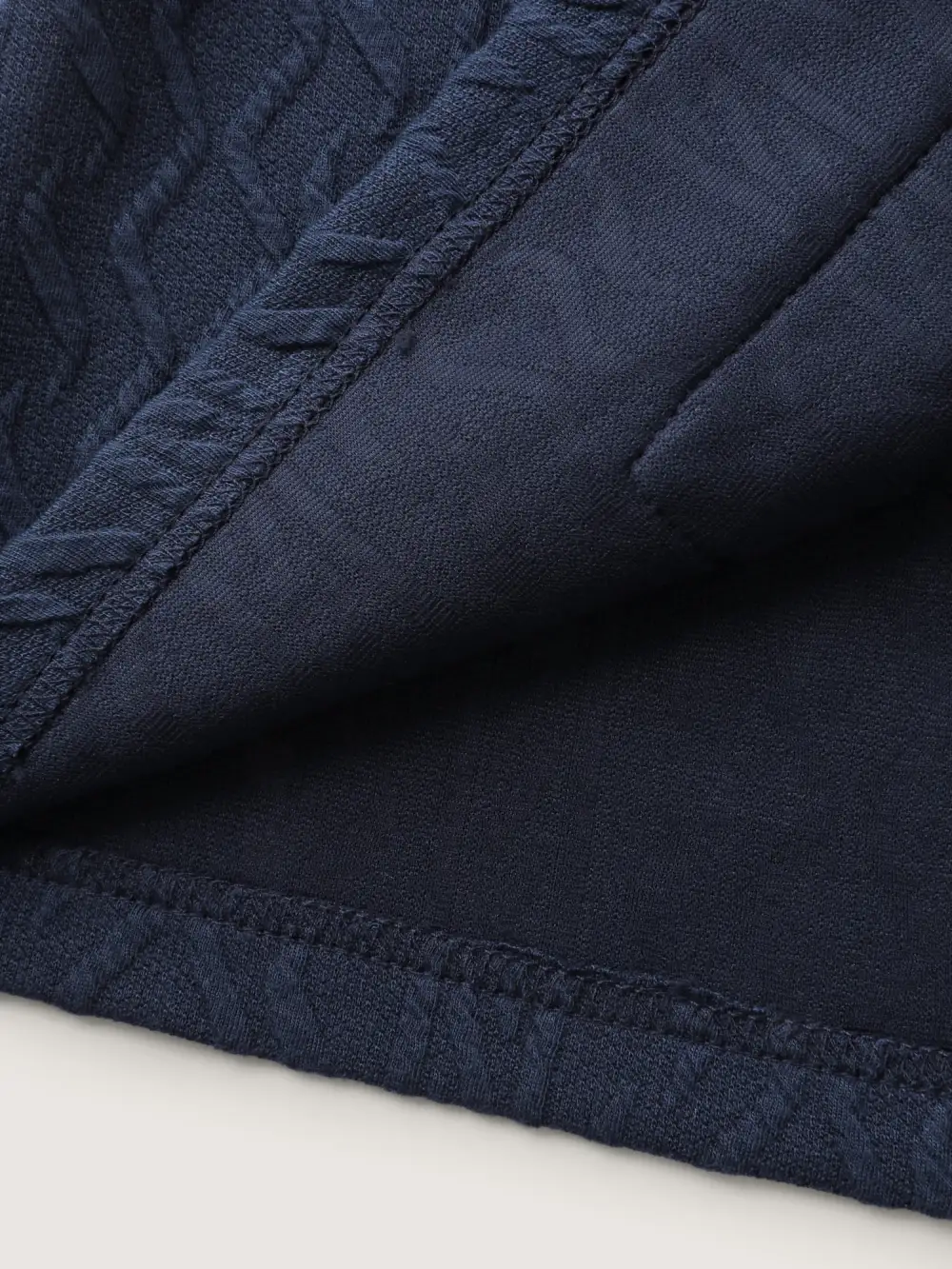 Textured Zipper Drawstring Hooded Jacket