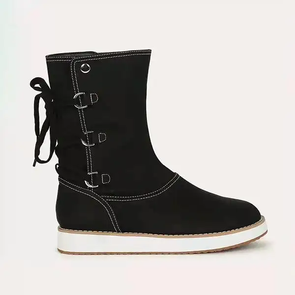 Women's Casual Lace-Up Flat Mid-Cut Snow Boots 10419158S