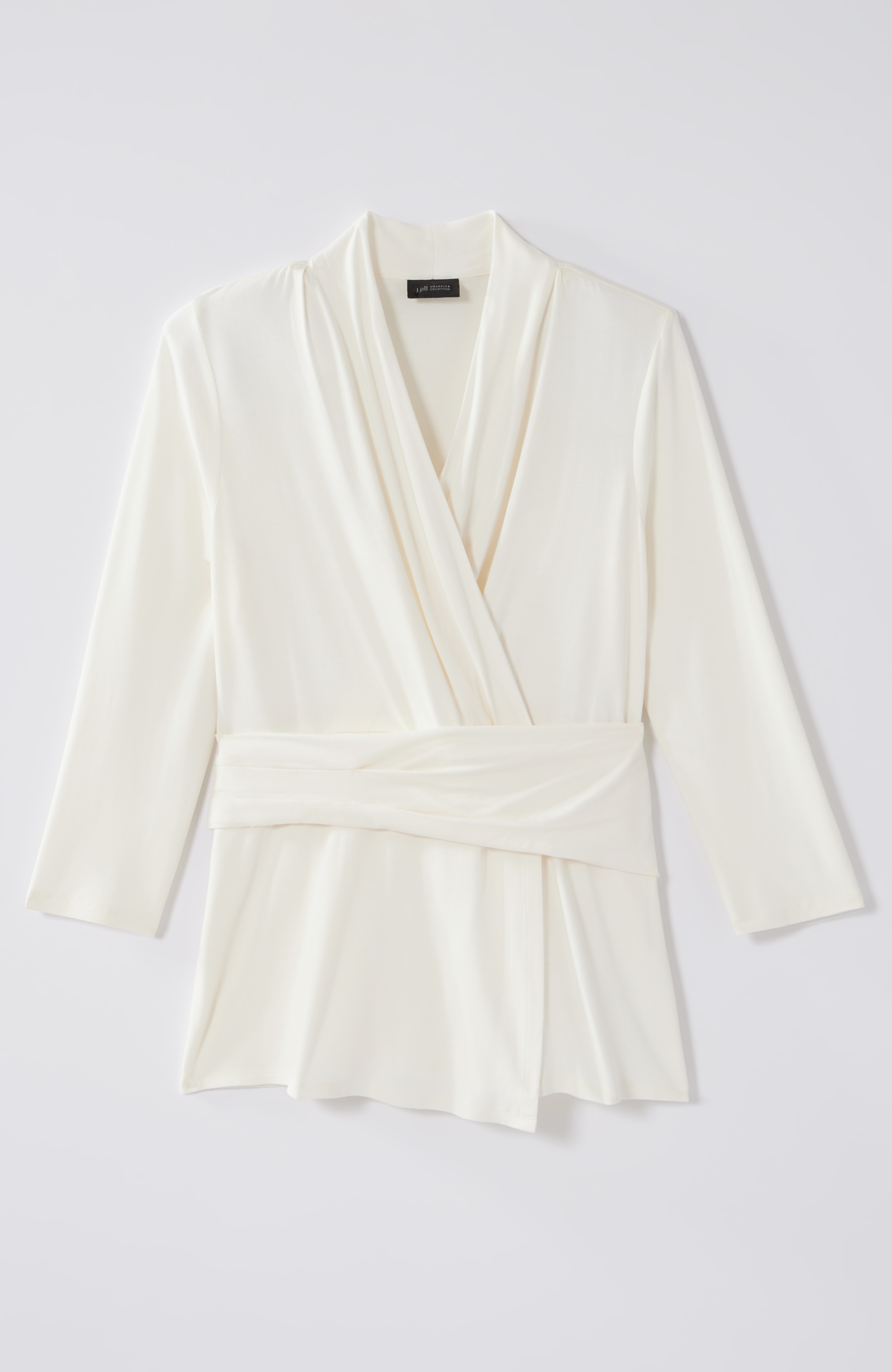 Wearever V-Neck Draped-Waist Top