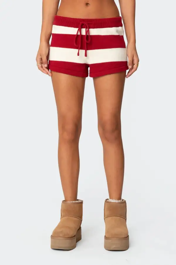 Riley Striped Knit Shorts