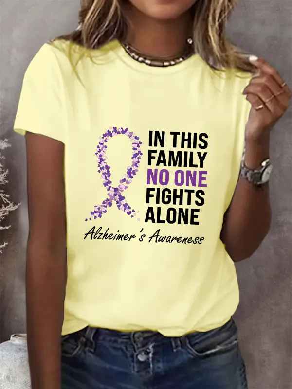 Women'S Casual Print Short Sleeve T-Shirt