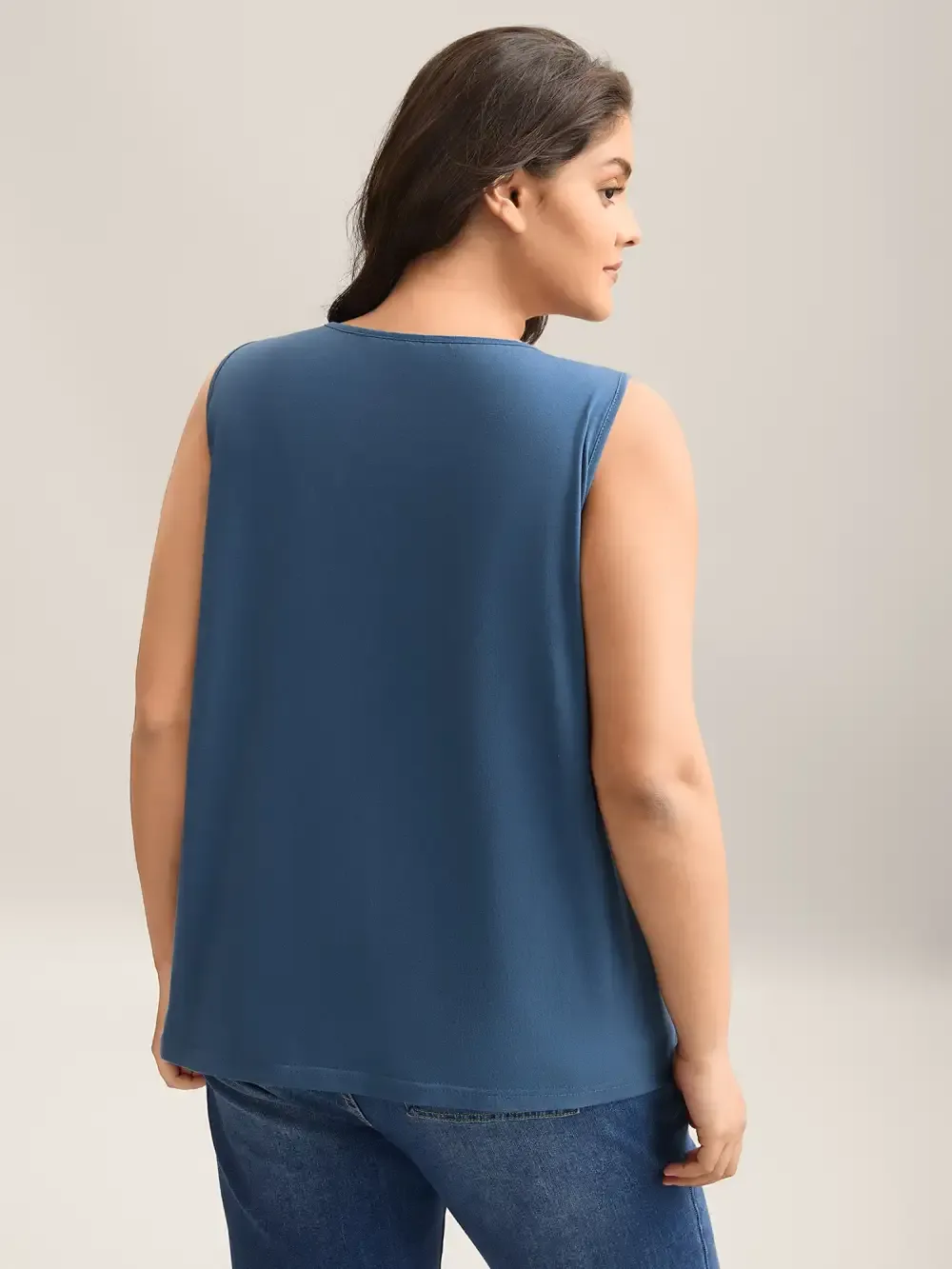 Turtle Print V-Neck Tank Top