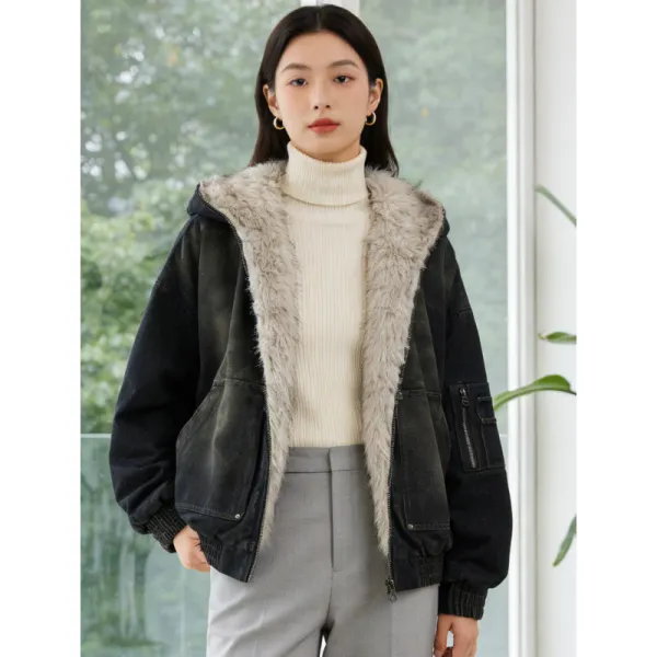 Unisex Fashion Boxy Short Flight Jacket