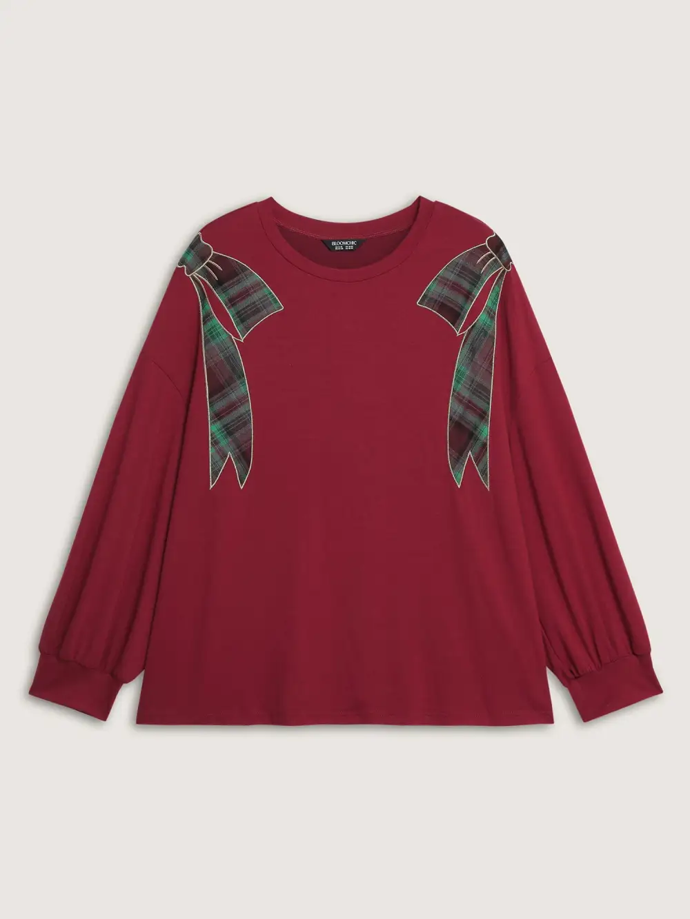 Supersoft Embroidered Gingham Contrast T-Shirt