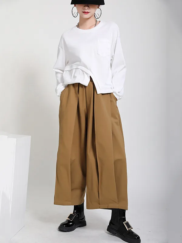Original 3 Colors Simple Casual Wide-Leg Pants