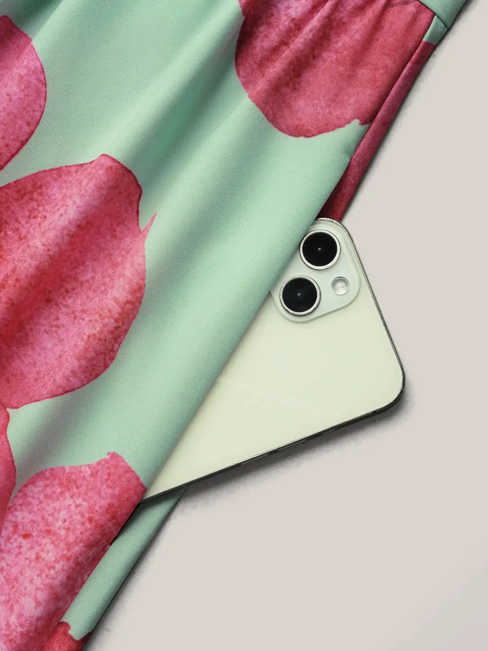 Floral Print V-Neck Tied Midi Dress