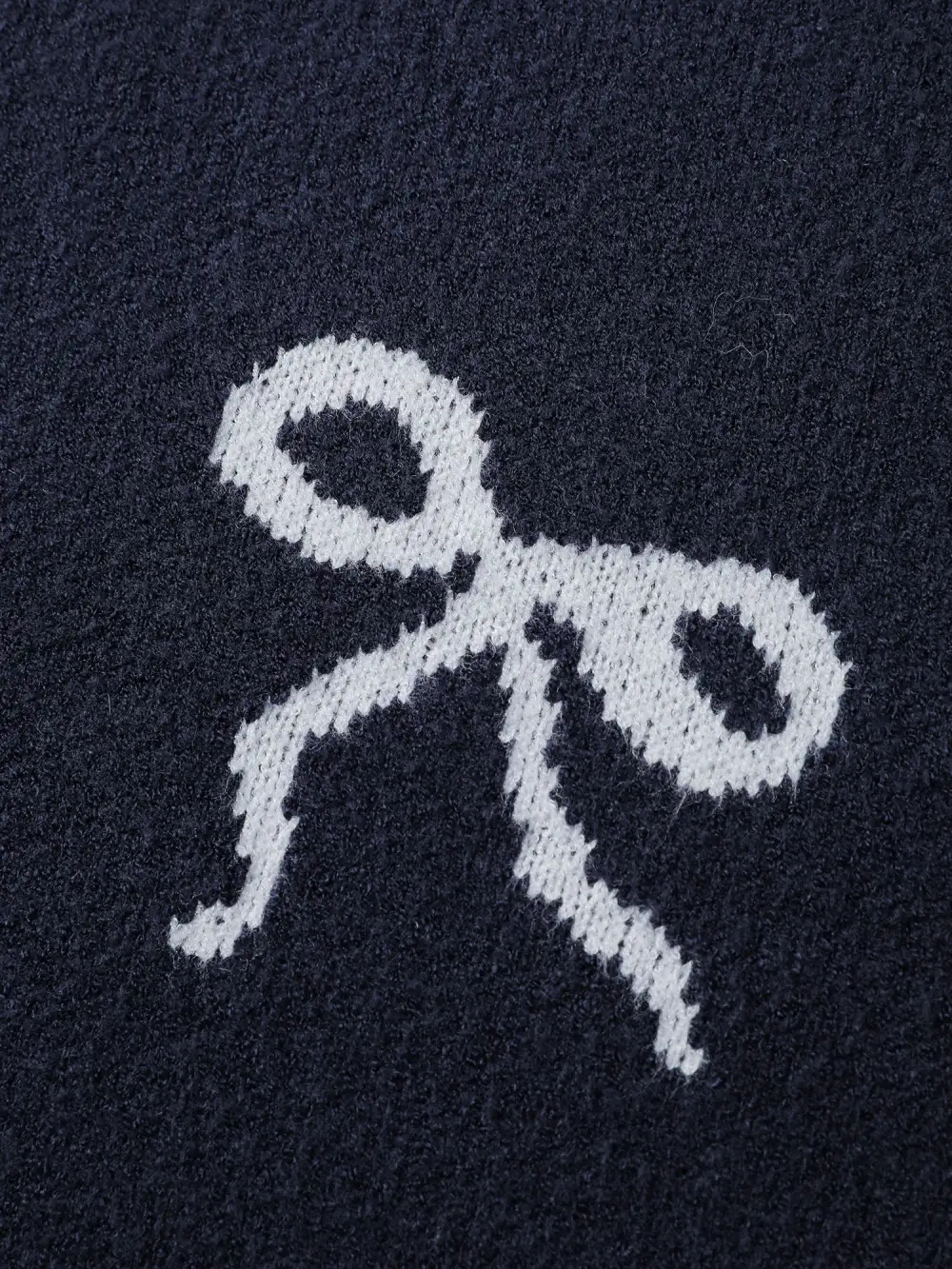 Supersoft Bowknot Boat Neckline Pullover