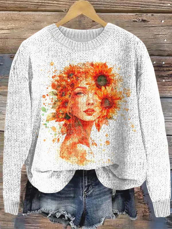 Regular Fit Crew Neck Casual Wool/Knitting Sweater