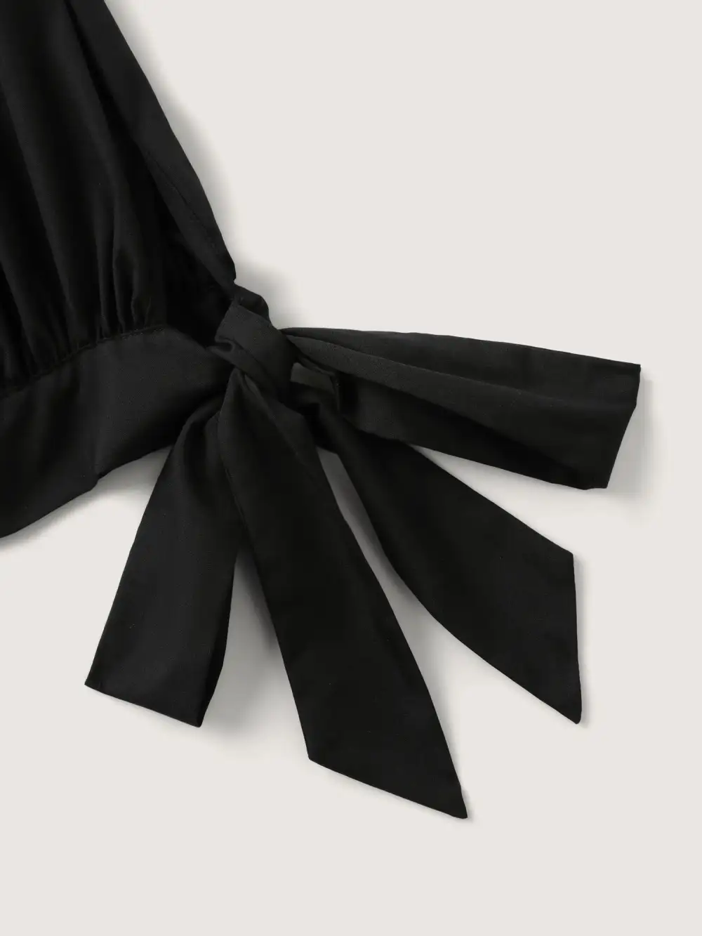 Sleeve-Tie Relaxed-Fit Knee-Length Dress