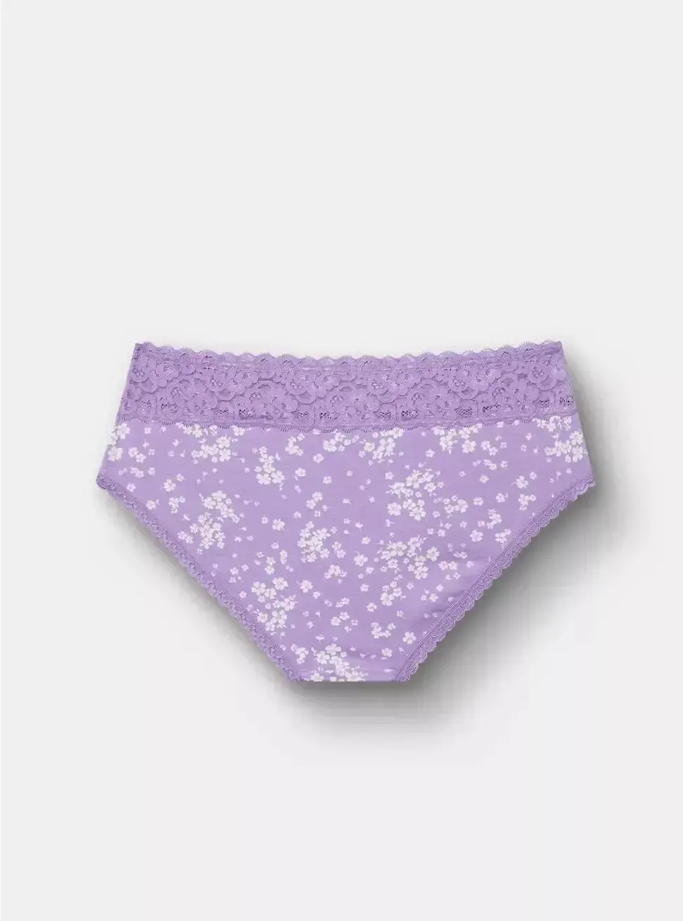 5 PACKS COTTON MID RISE HIPSTER LACE TRIM PANTY