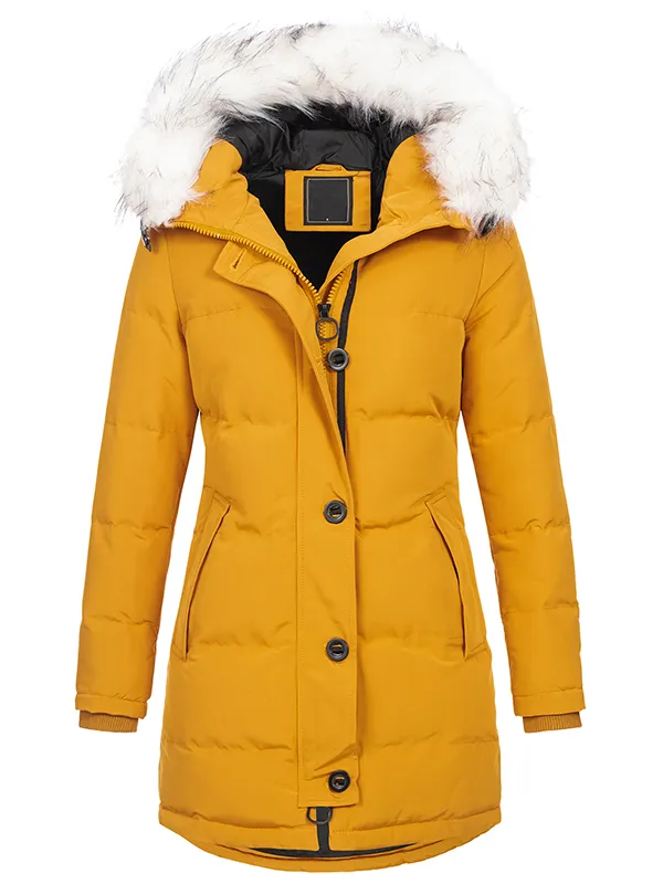 Designer women's winter coat parka