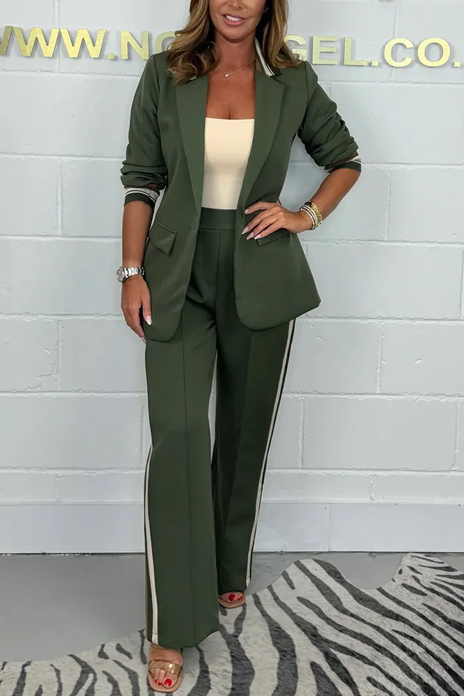Side Stripe Trouser & Blazer Suit