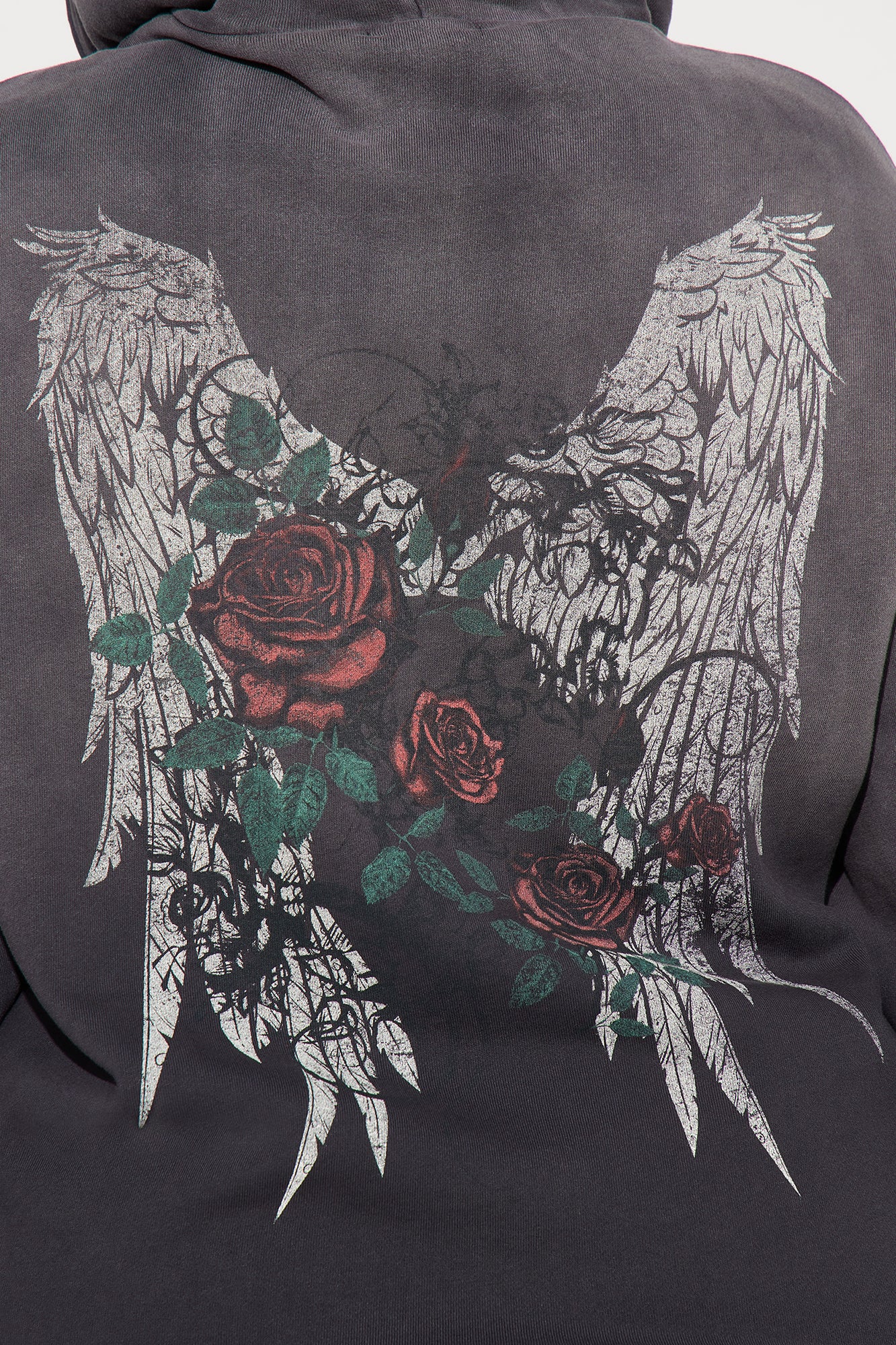 Give Me Roses Washed Jogger Set - Grey
