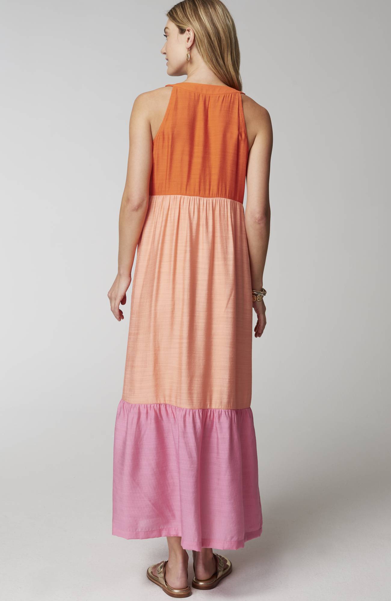 Color-Block Maxi Dress
